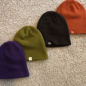 4 pack of beanies (3 Burton & 1 Neff)